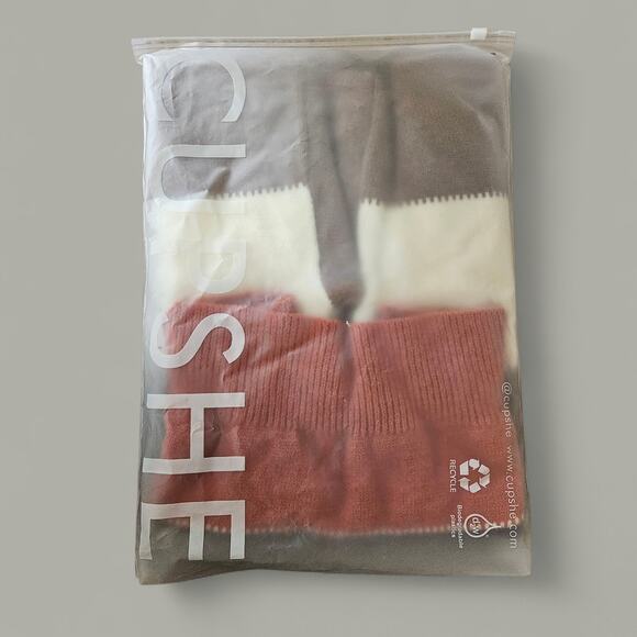 CUPSHE Women Long Sleeve Colorblock Casual Knit Sweater NEW - Sz - L - Picture 4 of 5